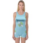 winged money Emoji  One Piece Boyleg Swimsuit