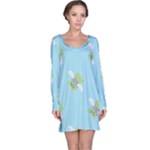 winged money Emoji  Long Sleeve Nightdress