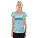 winged money Emoji  Women s Cap Sleeve Top