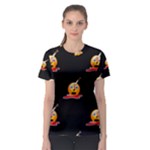 bloody Emoji Women s Sport Mesh Tee