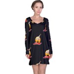 bloody Emoji Long Sleeve Nightdress