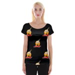 bloody Emoji Women s Cap Sleeve Top