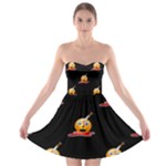 bloody Emoji Strapless Bra Top Dress