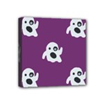 ghost Emoji  Mini Canvas 4  x 4  (Stretched)