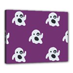 ghost Emoji  Canvas 20  x 16  (Stretched)