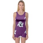 ghost Emoji  One Piece Boyleg Swimsuit