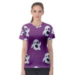 ghost Emoji  Women s Sport Mesh Tee