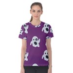 ghost Emoji  Women s Cotton Tee