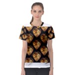 Heart Steampunk Women s Sport Mesh Tee