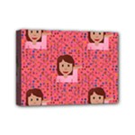 brunette girl emoji Mini Canvas 7  x 5  (Stretched)