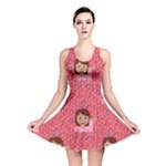 brunette girl emoji Reversible Skater Dress