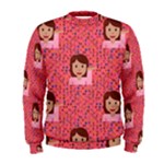 brunette girl emoji Men s Sweatshirt