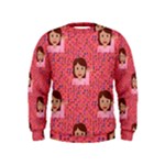 brunette girl emoji Kid s Sweatshirt