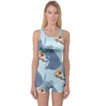 Pizza Rat One Piece Boyleg Swimsuit