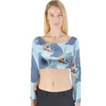 Pizza Rat Long Sleeve Crop Top (Tight Fit)