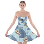 Pizza Rat Strapless Bra Top Dress