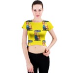 Rosie the riveter Crew Neck Crop Top