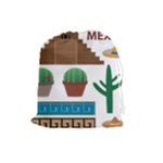 Mexico  Drawstring Pouch (Large)