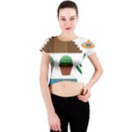 Mexico  Crew Neck Crop Top