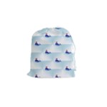 kawaii narwhal Drawstring Pouch (Small)