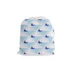 kawaii narwhal Drawstring Pouch (Medium)