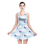 kawaii narwhal Reversible Skater Dress