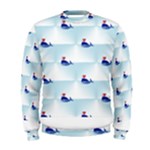 kawaii narwhal Men s Sweatshirt