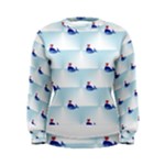 kawaii narwhal Women s Sweatshirt