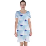 kawaii narwhal Short Sleeve Nightdress