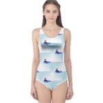 kawaii narwhal One Piece Swimsuit