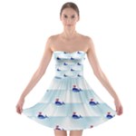 kawaii narwhal Strapless Bra Top Dress