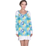 left Shark Long Sleeve Nightdress