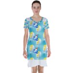 left Shark Short Sleeve Nightdress