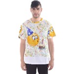 happy birthday emoji Men s Sport Mesh Tee