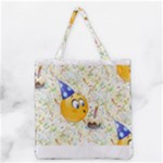 happy birthday emoji Grocery Tote Bag