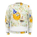 happy birthday emoji Men s Sweatshirt