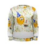 happy birthday emoji Women s Sweatshirt