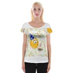 happy birthday emoji Women s Cap Sleeve Top