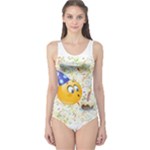 happy birthday emoji One Piece Swimsuit