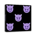 satan Emoji  Mini Canvas 6  x 6  (Stretched)