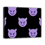 satan Emoji  Canvas 14  x 11  (Stretched)