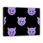 satan Emoji  Canvas 16  x 12  (Stretched)