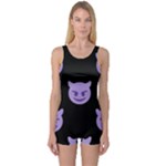 satan Emoji  One Piece Boyleg Swimsuit