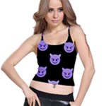 satan Emoji  Spaghetti Strap Bra Top