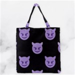 satan Emoji  Grocery Tote Bag