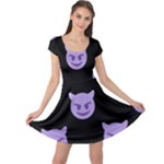 satan Emoji  Cap Sleeve Dress