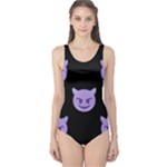 satan Emoji  One Piece Swimsuit