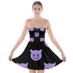 satan Emoji  Strapless Bra Top Dress