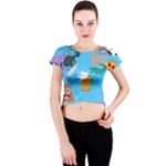 boy Emoji Crew Neck Crop Top