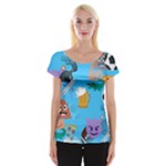 boy Emoji Women s Cap Sleeve Top